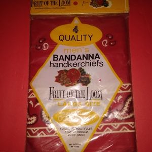VTG 70s FOTL Bandannas 4 pk NEW